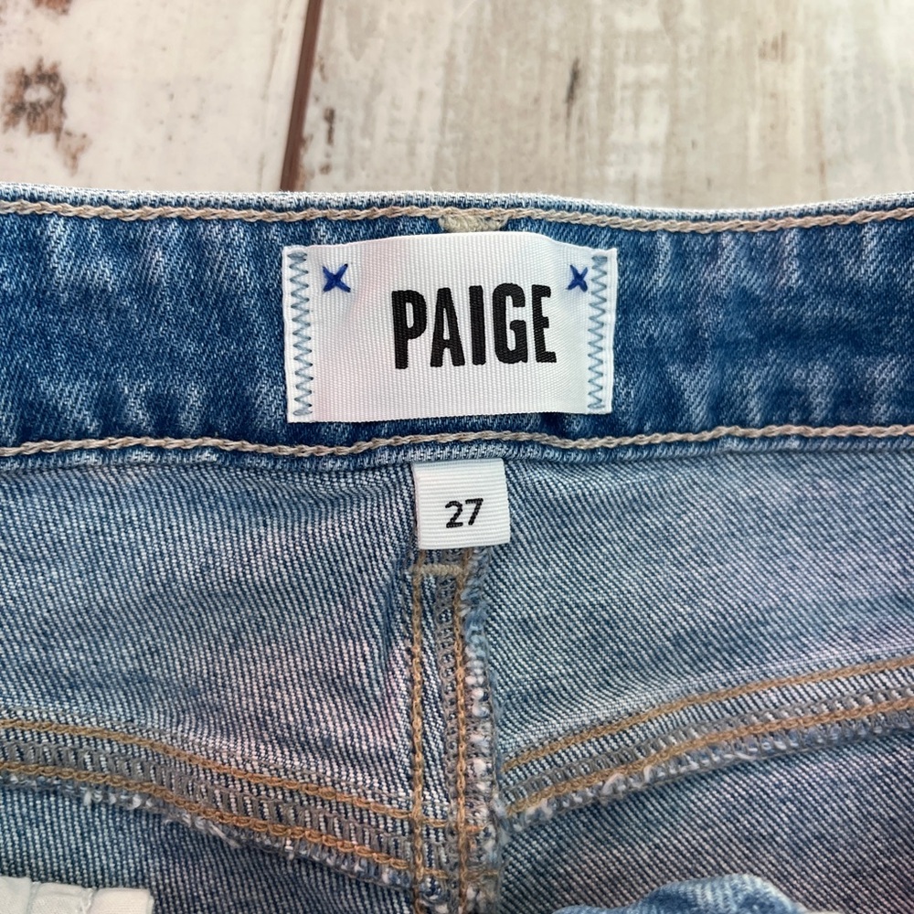 Paige Sarah Slim High Rise Straight Leg Jeans - Size 27 - Picture 4 of 16